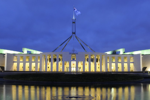 keindahan Gedung Parlemen Canberra