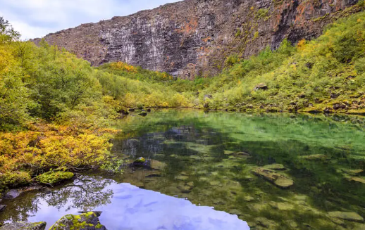 Keindahan Ásbyrgi Canyon
